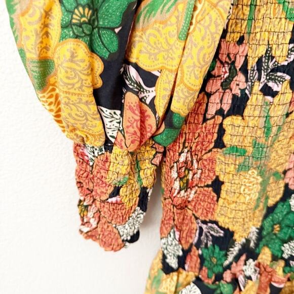 FARM RIO | Black Garden Lenzing Ecovero Viscose Mini Dress Women’s | Size Large - Picture 10 of 10